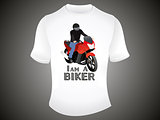 abstract i am a biker tshirt template