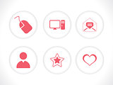 abstract multiple icon set