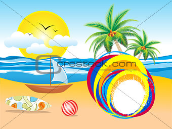 abstract summer holiday background