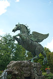 Fountain in Mirabell Gardens in Salzburg