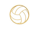 golden volleyball symbol