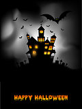 Haunted house Halloween background
