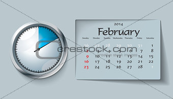 february 2014 - calendar