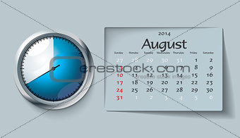 august 2014 - calendar