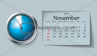 november 2014 - calendar