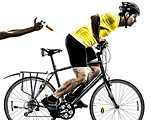 doping sport concept man silhouette