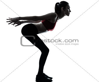 woman exercising stretching arms