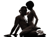 couple sexual kamasutra love activity silhouette