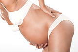 Pregnant woman detail backache