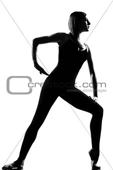 woman ballet dancer standing pose
