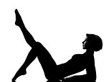 woman exercising fitness yoga stretching