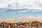 Pebbles on the shore of the Mediterranean Sea