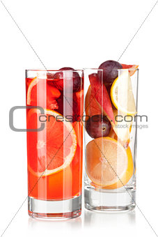 Cocktail collection: Refreshing fruit sangria (punch)
