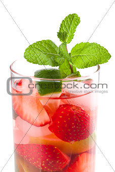 Cocktail collection: Strawberry mojito with mint