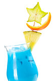 Blue Hawaii tropical cocktail