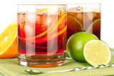 Alcohol cocktail collection - Negroni and Cuba Libre