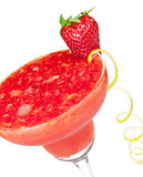 Frozen strawberry daiquiri alcohol cocktail