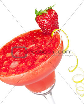 Frozen strawberry daiquiri alcohol cocktail