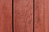 Red painted wood 
