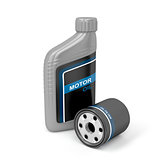 Motor oil and oil filter