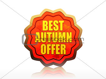 best autumn offer starlike label