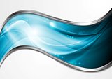 Colourful blue vector waves