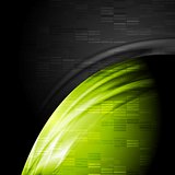 Green and black contrast technology backdrop