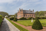 Garden and the old dutch mansion Menkemaborg