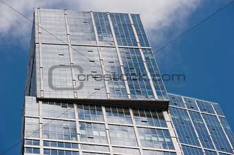 Windows of modern office building