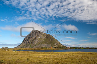 Hoven Mountain, Gimsoya, Lofoten Islands, Norway, Scandinavia