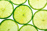Green lime slices background