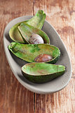 Avocado peelings and stones