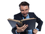 man professsor teacher teaching reading ancient book