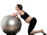 Pregnant Woman Ball Exercise