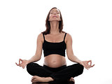 Pregnant Woman Meditating Yoga