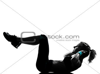 woman workout fitness posture abdominals push ups