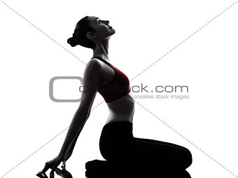 woman exercising yoga meditation