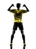 rear view portrait brazilian soccer football player young man po