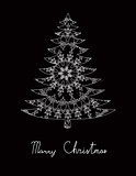 Christmas card with pattern