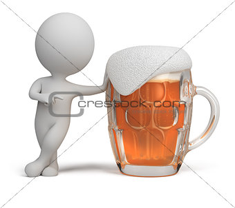 3d small people - beer