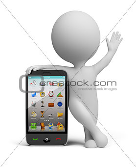 3d small people - smartphone