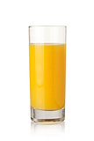 Orange juice in highball glass