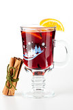 Mulled wine (Punch) with orange slices