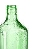 Green bottle closeup