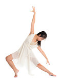 Asian female teen contemporary dancer