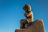 Angel Boy Statue near the Notre-Dame de la Garde in Marseilles, 