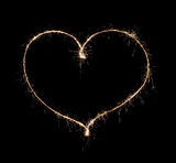 heart from sparkler