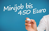 Hand writing with a marker minijob bis 450 euro