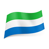 State flag of Sierra Leone.