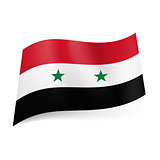 State flag of Syria. 